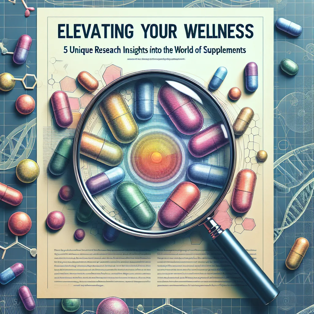 Elevating Your Wellness: 5 Unique Research Insights into the World of Supplements