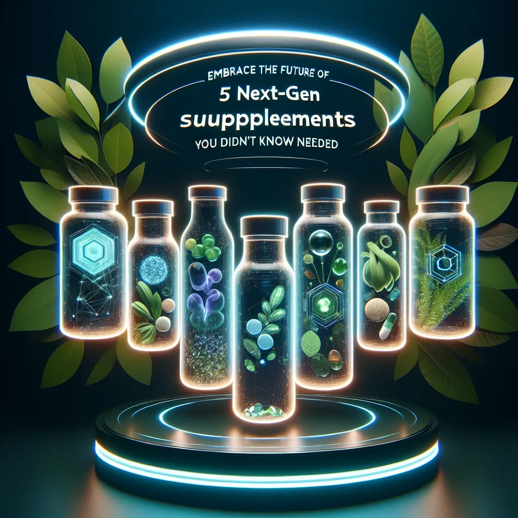 Embrace the Future of Wellness: 5 Next-Gen Supplements You Didn't Know You Needed
