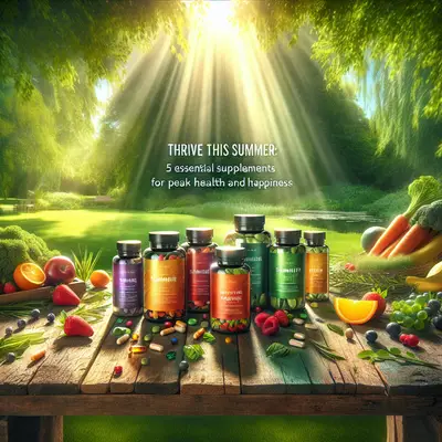Thrive This Summer: 5 Essential Supplements for Peak Health and Happiness